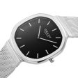 Stainless Steel Oktant Onyx Watch by Obaku Online now