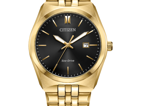 Gold-Tone Stainless Steel Eco Drive Corso Watch by Citizen Hot on Sale