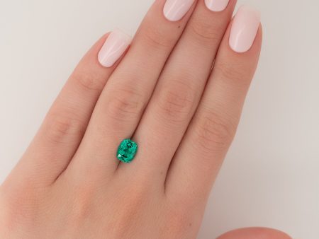 2.5Ct Elongated Cushion Cut Lab Created Emerald For Cheap