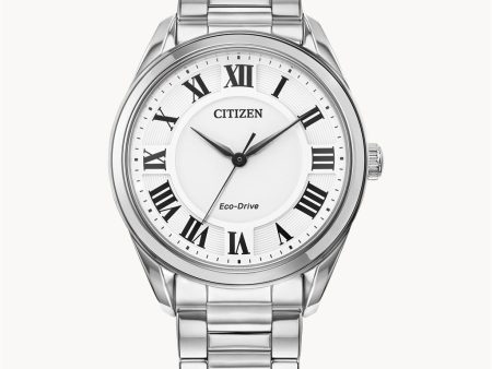 Stainless Steel Eco Drive Arezzo Women s Watch by Citizen For Cheap