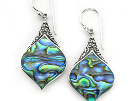 Sterling Silver Abalone Drop Earrings Discount