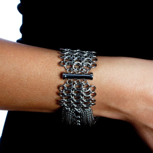 GLAM Center Chain Cuff Bracelet For Sale