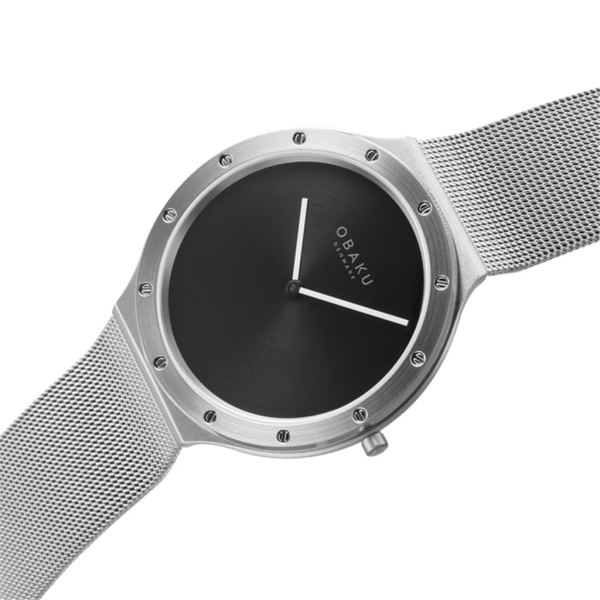 Stainless Steel Note Onyx Watch by Obaku Online