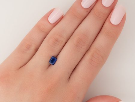 1Ct Emerald Cut Lab Created Sapphire Online now