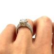 Estate Platinum & 18K Yellow Gold 1.36ctw Radiant Diamond Halo Engagement Ring by Michael Beaudry Online Sale