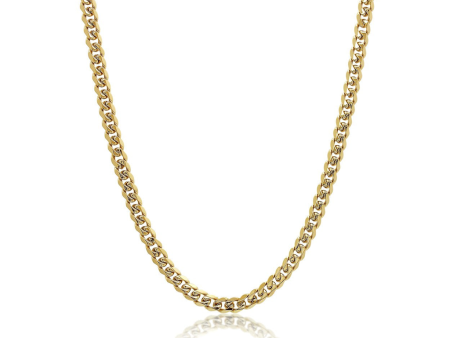 Stainless Steel IP Gold Adjustable Curb Chain Men s Necklace Online Hot Sale