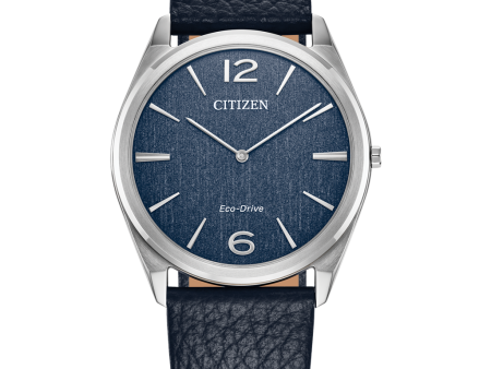 Stainless Steel Eco Drive Blue Dial Suratto Watch by Citizen Online Sale