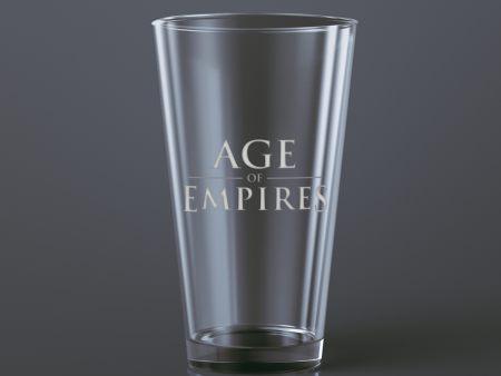 Age of Empires Logo Pint Glass For Discount