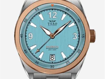 Stainless Steel Legacy 36 Arctic Automatic Watch by Tsao Baltimore For Sale