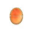 Estate 10K Yellow Gold Oval Shell Cameo Brooch Sale