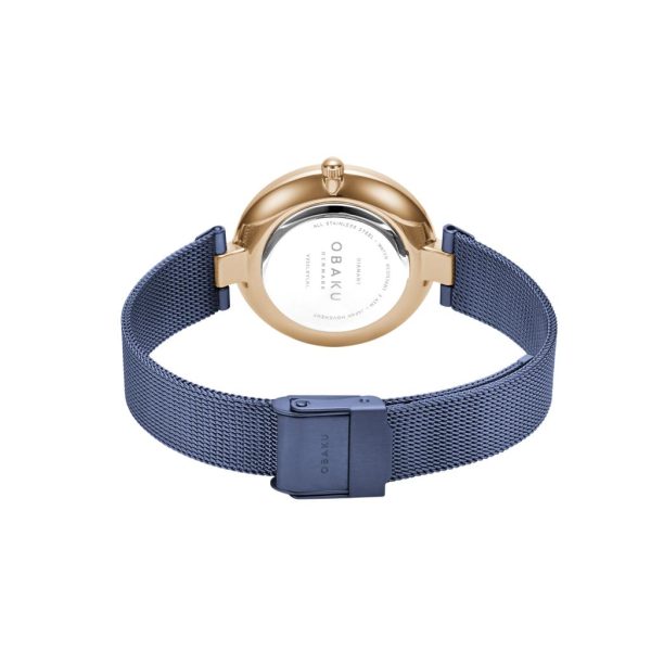 Rose Gold Diamant Ocean Women s Watch by Obaku on Sale