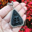 GEMSTONE 2023 Carved Horn Skull & Roses Planchette Pendant Supply