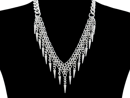 THORN Chainmaille V Necklace Sale