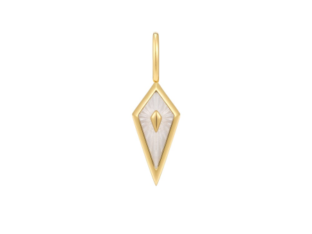 Sterling Silver & 14K Yellow Gold Plated Mother of Pearl Pendant by Ania Haie Jewelry Cheap