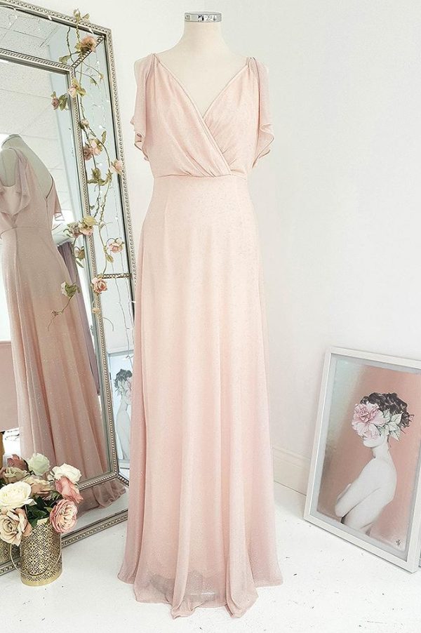 Lydia Maxi Dress Pink Glitter For Cheap