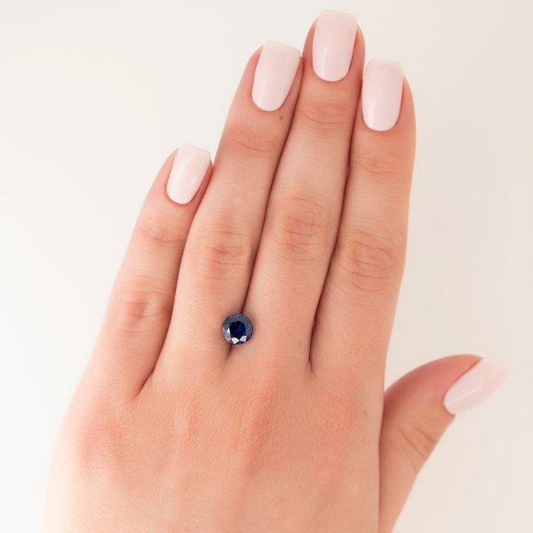 1.5Ct Round Cut Lab Created Sapphire on Sale