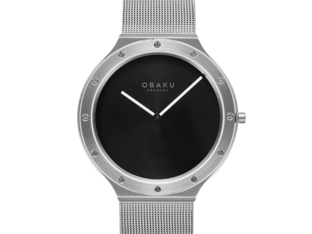 Stainless Steel Note Onyx Watch by Obaku Online