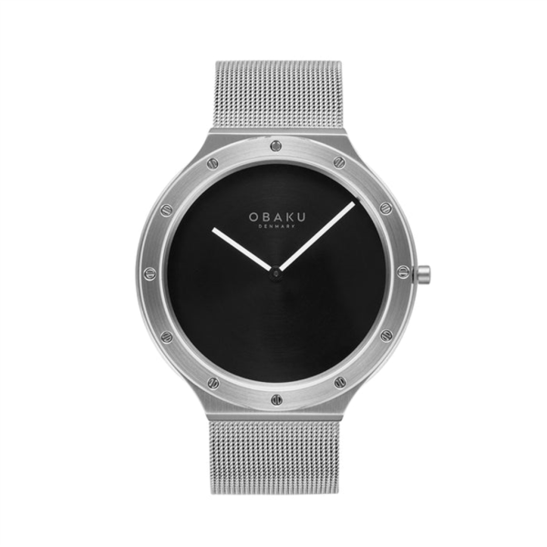 Stainless Steel Note Onyx Watch by Obaku Online