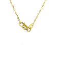 14K Yellow Gold 0.12ctw Diamond Marriage Symbol Necklace For Sale