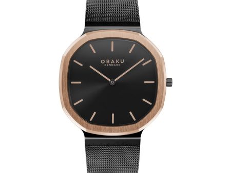 IP Black Oktant Shadow Men s Watch by Obaku Discount