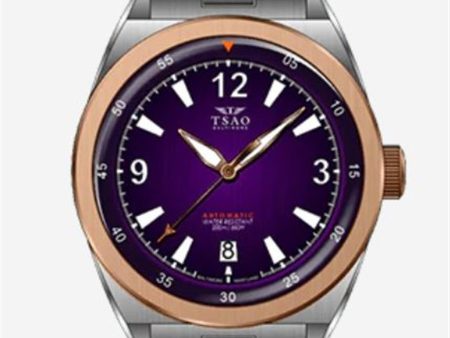 Stainless Steel Legacy 36 Raven Automatic Watch by Tsao Baltimore on Sale