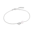 Sterling Silver Pearl Interlocking Link Bracelet by Ania Haie For Cheap