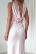 Alice Soft Satin Maxi Dress | Light Pink on Sale