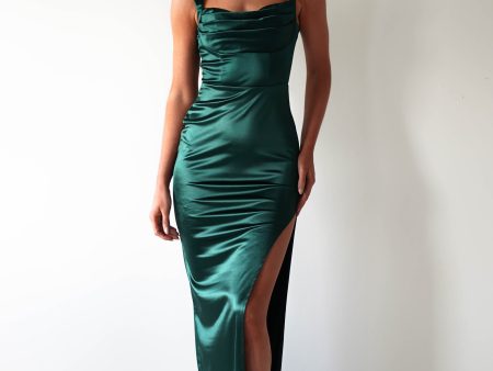 Aideena Bodycon Maxi Dress | Green Supply