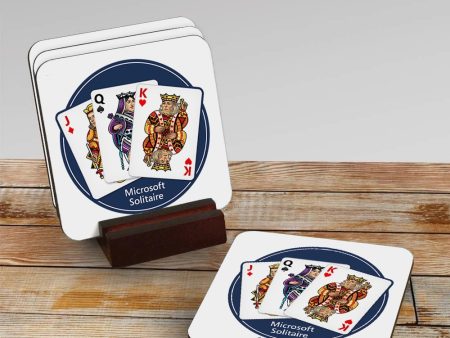 Microsoft Solitaire Royal Fan Coaster Set Online Sale