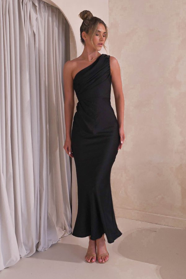 Ansel One Shoulder Maxi Dress | Black Online Hot Sale