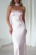 Alice Soft Satin Maxi Dress | Light Pink on Sale